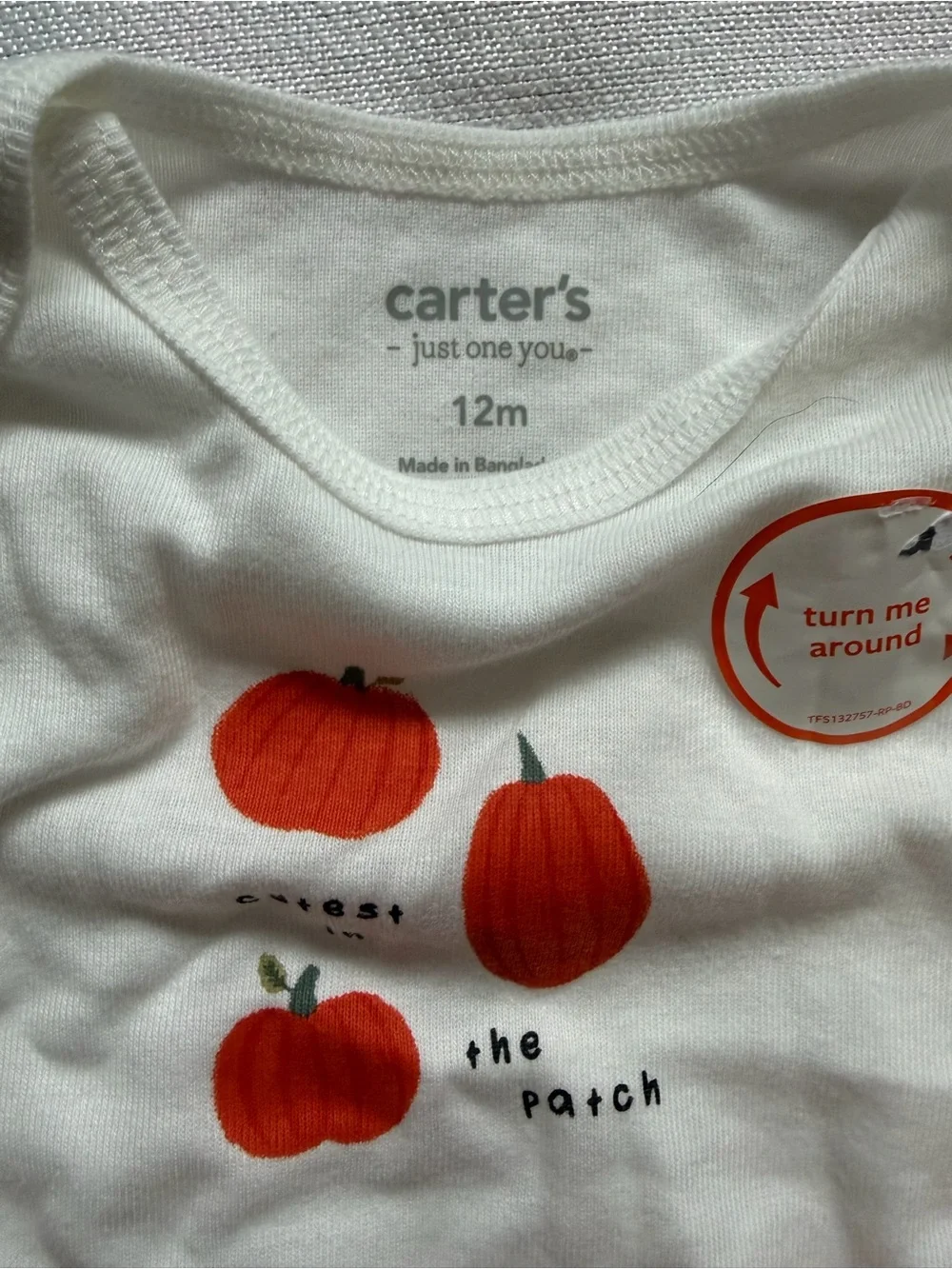 Carter’s Just One You Baby Pumpkin Bodysuit & Pants Set 12M